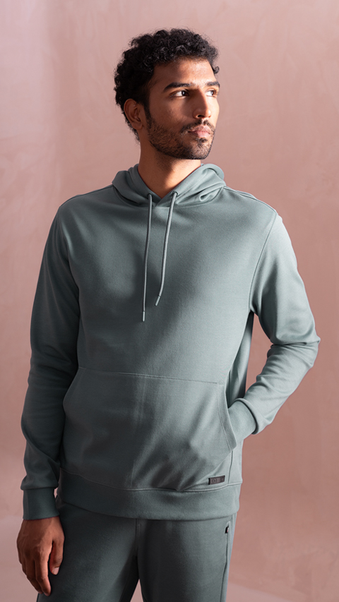 zipper grey hoodie